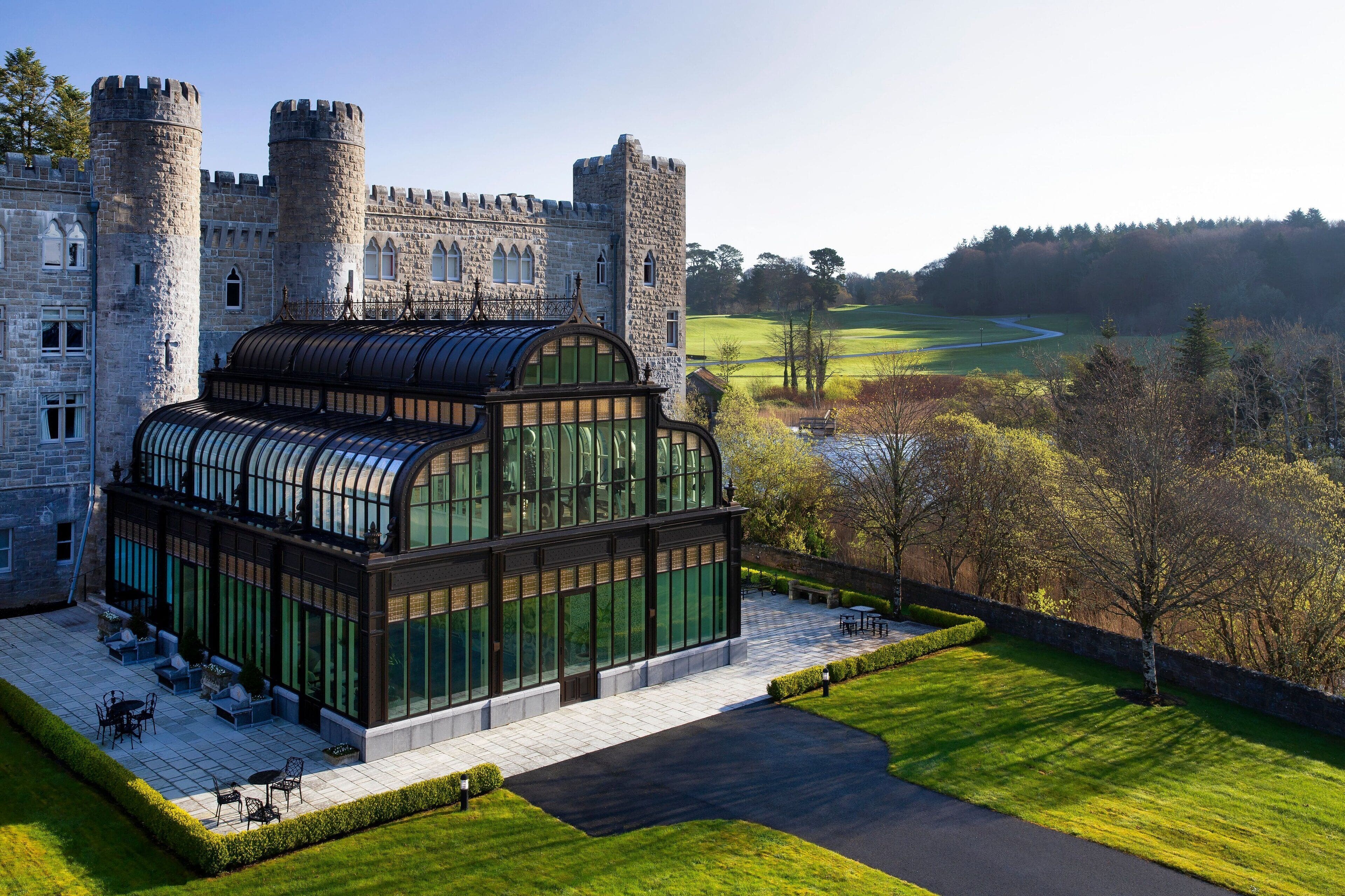 Ashford Castle — lakeside castle estate on Lough Corrib, Cong, Ireland
